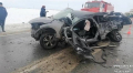 Рено, Пежо и трактор столкнулись на 519-м километре Челябинск-Курган-Омск-Новосибирск в Бердюжском районе