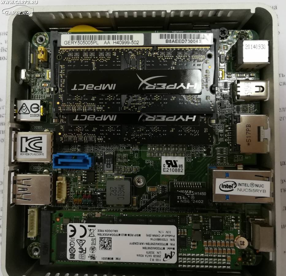 Пк 256. Nuc029lan. Nuc121zc2. ОЗУ 8 ГБ SSD. SATA шлейф Intel NUC 5i5ryk.