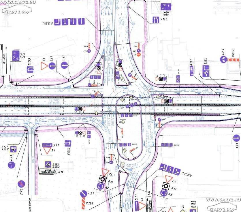 Карта тюмени широтная. Проект развязки Широтная Монтажников. Развязка Широтная Монтажников Тюмень. Перекрёсток Широтная Монтажников. Широтная Монтажников Тюмень перекресток.