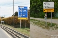 Желтые дорожные знаки с рекламой уберут с дорог Тюмени