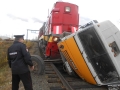 В Тавде, в 130 км от Тюмени произошло ДТП с участием КамАЗа и пассажирского поезда