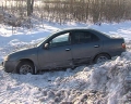Пьяная 47-летняя автомобилистка Эльмира улетела в в снежный кювет 