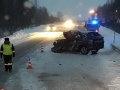 Полицейский погиб на трассе в ДТП между Nissan X-trail и фурой