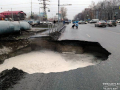  Очередной провал и большая яма на Харьковской-Одесская! Дорога перекрыта.