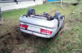 Мужчина опрокинулся в кювет на угнанном авто жены брата