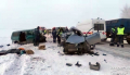 В ДТП погибли 4 человека на дороге Ишим-Казанское. Киа Рио и микроавтобус.