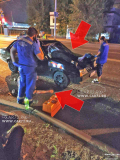 Сбитый человек пробил лобовое стекло в автомобиле ВАЗ-21099.