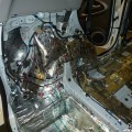 Демфирование левой колесной арки