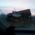 Какое-то еще одно жуткое ДТП с фурами сегодня в 5:30 утра на трассе Тюмень - Тобольск около Ярково