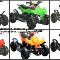 Модель - детский квадроцикл на бензине Motax ATV mini H 50cc - квадроцикл является бюджетной моделью для детей от 3-5лет. Колеса имеют диаметр 4дм, шины пневматические резиновые. Для безопасности ребенка предусмотрен ограничитель скорости до 5-10км/ч, на 