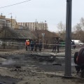 Движение на ул. Горького и Щорса закрыто из-за ремонта после прорыва труб