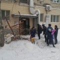 В Тюмени у "Хрущевки" обрушились крыша и балконы
