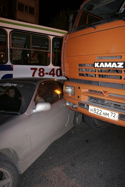 КАМАЗы против японских авто на 50 лет Октября