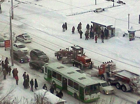 высота снежного покрова в Тюмени