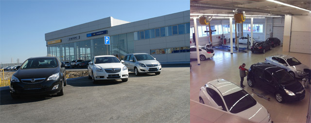 дилерский центр Opel компании Зет-Моторс в Тюмени